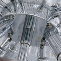Chrome Extra Large Crystal Chandelier for Foyer Staircase Living Room Entrance Ceiling Light Fixture In Silver Customer review