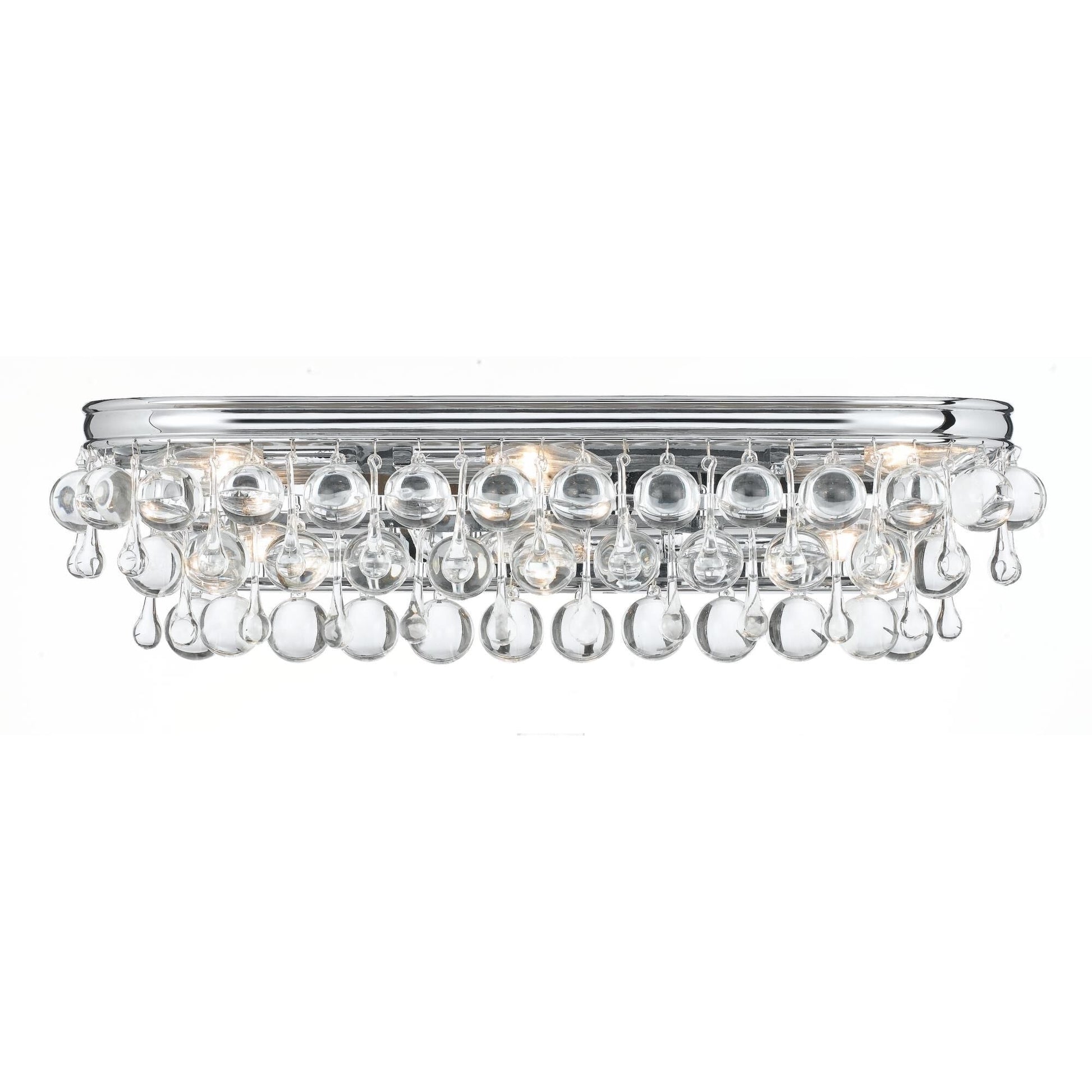 Crystorama Calypso 23 Inch 6-Light Vibrant Gold Bath Vanity Light