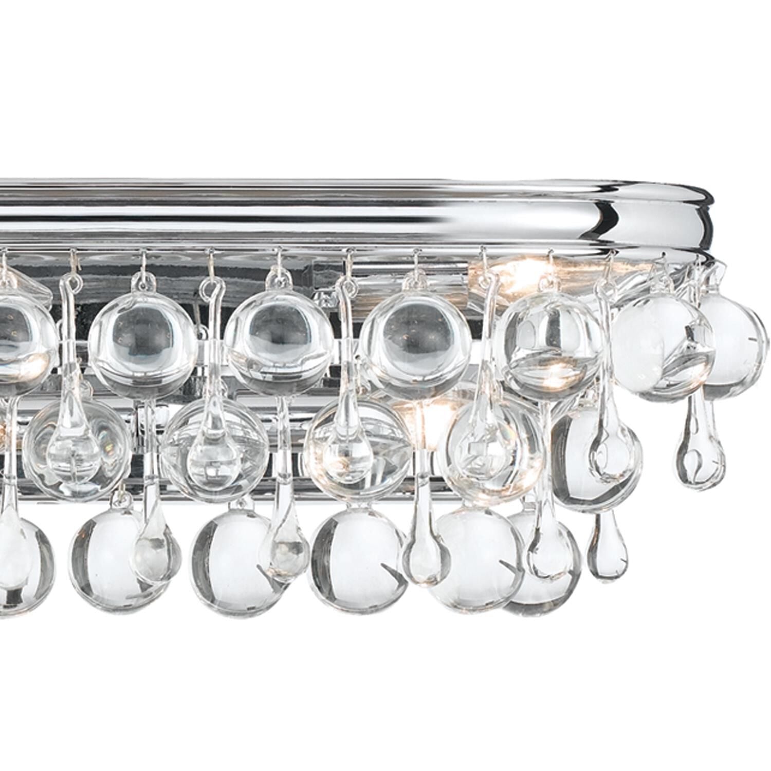 Crystorama Calypso 23 Inch 6-Light Vibrant Gold Bath Vanity Light