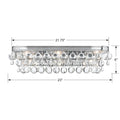 Crystorama Calypso 23 Inch 6-Light Vibrant Gold Bath Vanity Light