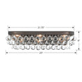 Crystorama Calypso 23 Inch 6-Light Vibrant Gold Bath Vanity Light