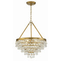 Crystorama Calypso Small Victorian Chandelier - 6 Light, Vintage Gold