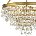 Crystorama Calypso Small Victorian Chandelier - 6 Light, Vintage Gold
