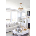 Crystorama Calypso Small Victorian Chandelier - 6 Light, Vintage Gold