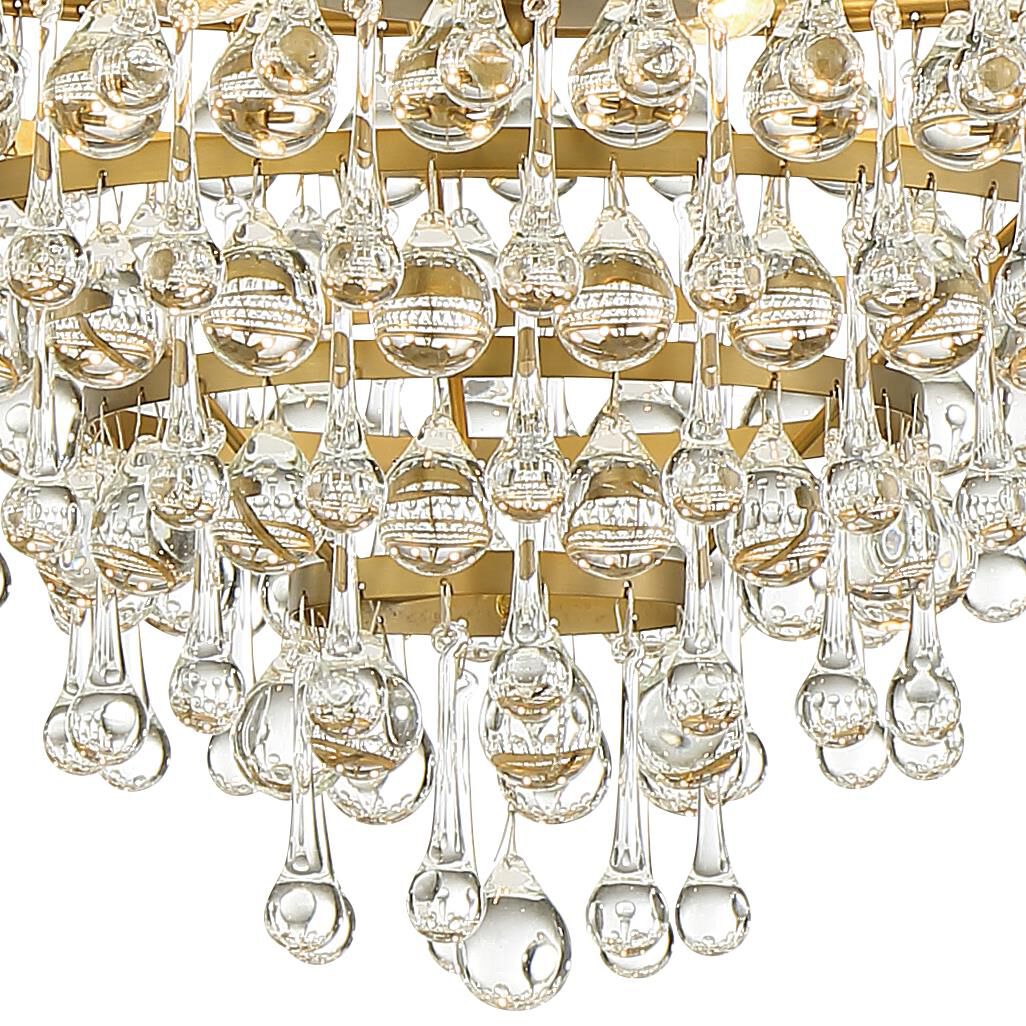 Crystorama Calypso Small Victorian Chandelier - 6 Light, Vintage Gold