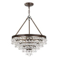 Crystorama Calypso Small Victorian Chandelier - 6 Light, Vintage Gold
