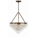 Crystorama Calypso Small Victorian Chandelier - 6 Light, Vintage Gold