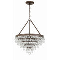 Crystorama Calypso Small Victorian Chandelier - 6 Light, Vintage Gold