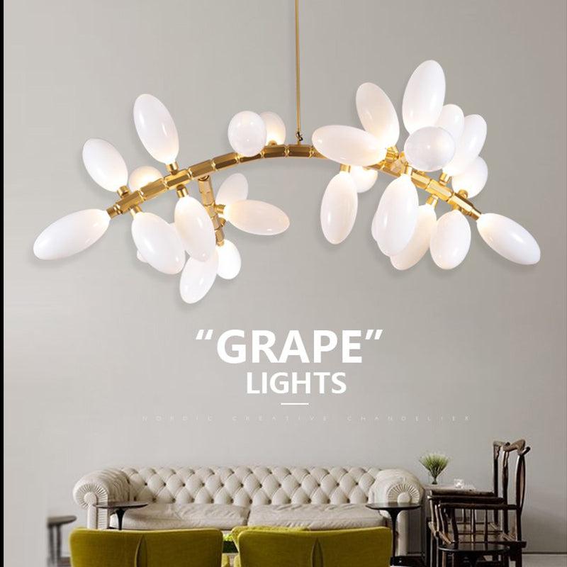 Escamoles Linear Grape Chandelier 57" L