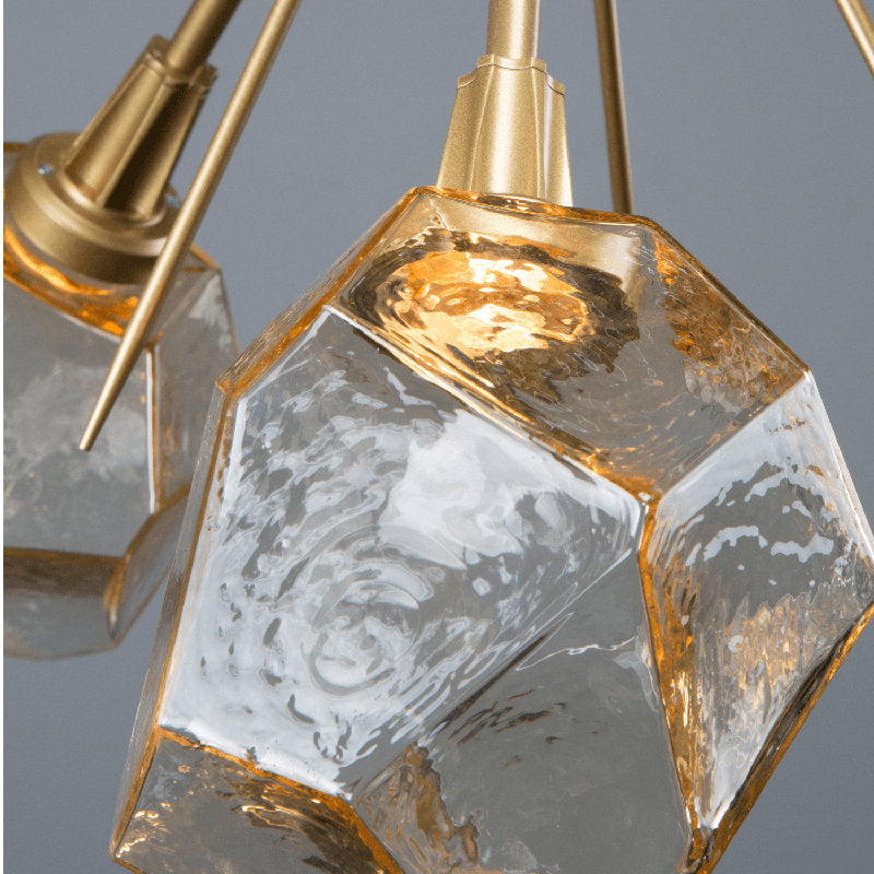 Hammerton Studio Gem Starburst Chandelier - Modern Hand-Forged LED Lighting Fixture