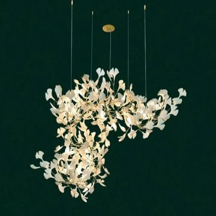 Fanci Luxury Ceramic Ginkgo Branch Chandelier