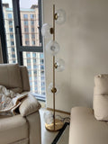 Glass_Petals_Floor_Lamp_in living room