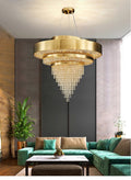 fancilighting Art design gold LED chandelier for living room, bedroom.