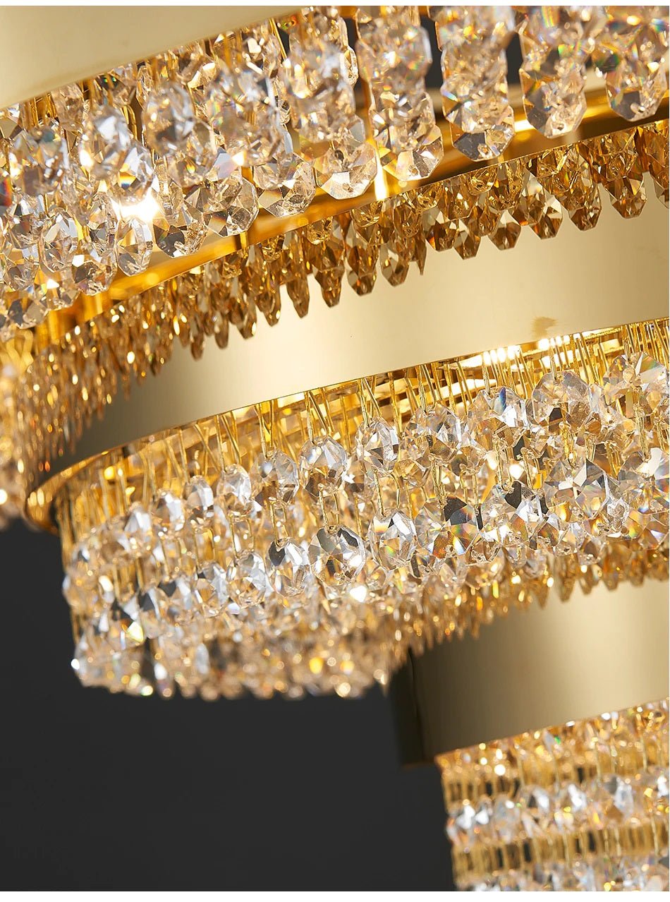 fancilighting Art design gold LED chandelier for living room, bedroom.