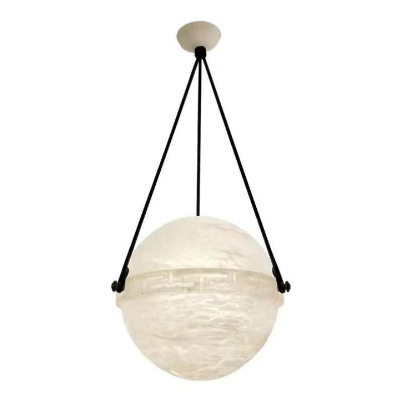 Alabaster Anne Globe Pendant Light 10"D 20"D
