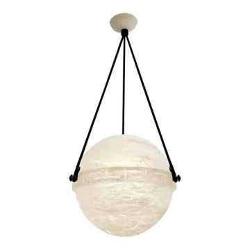 Rosie Alabaster Globe Pendant Light 10"D 20"D for Kitchen Island