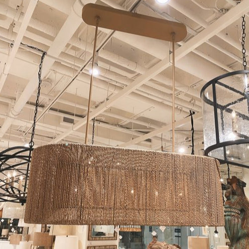 Farrington Abaca Linear Chandelier 42"