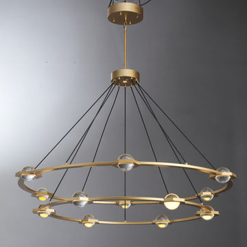 Planet 2-Tier Round Chandelier 60″