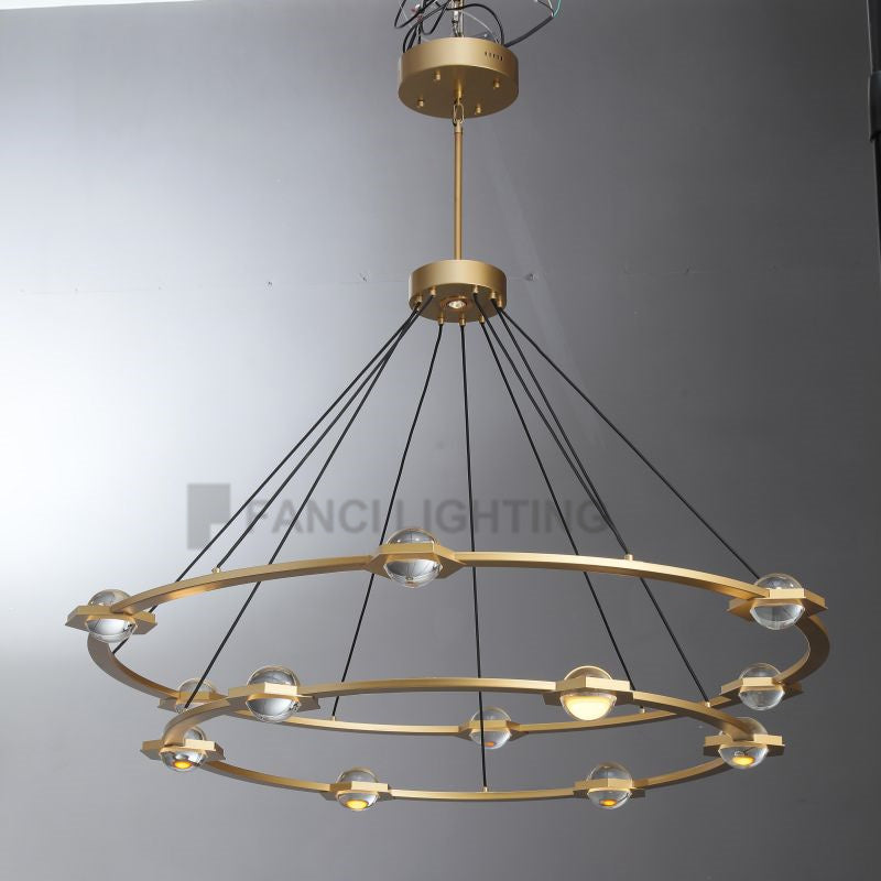 Planet 2-Tier Round Chandelier 60″