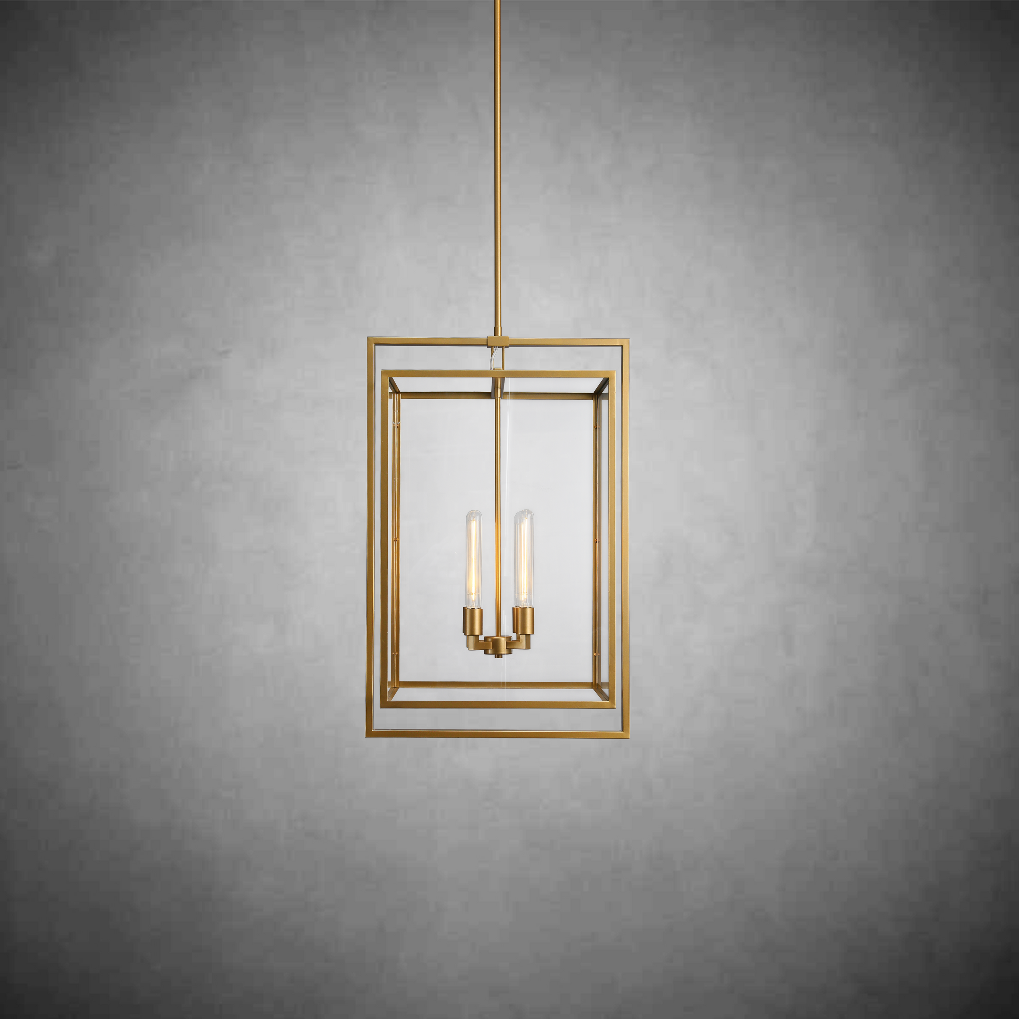 Backman Glass Lantern Modern Pendant 26''34''