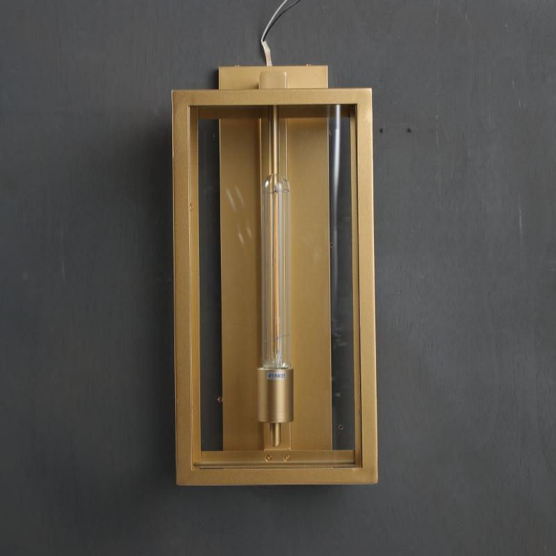 Backman Outdoor Square Lantern Wall Sconce 18"