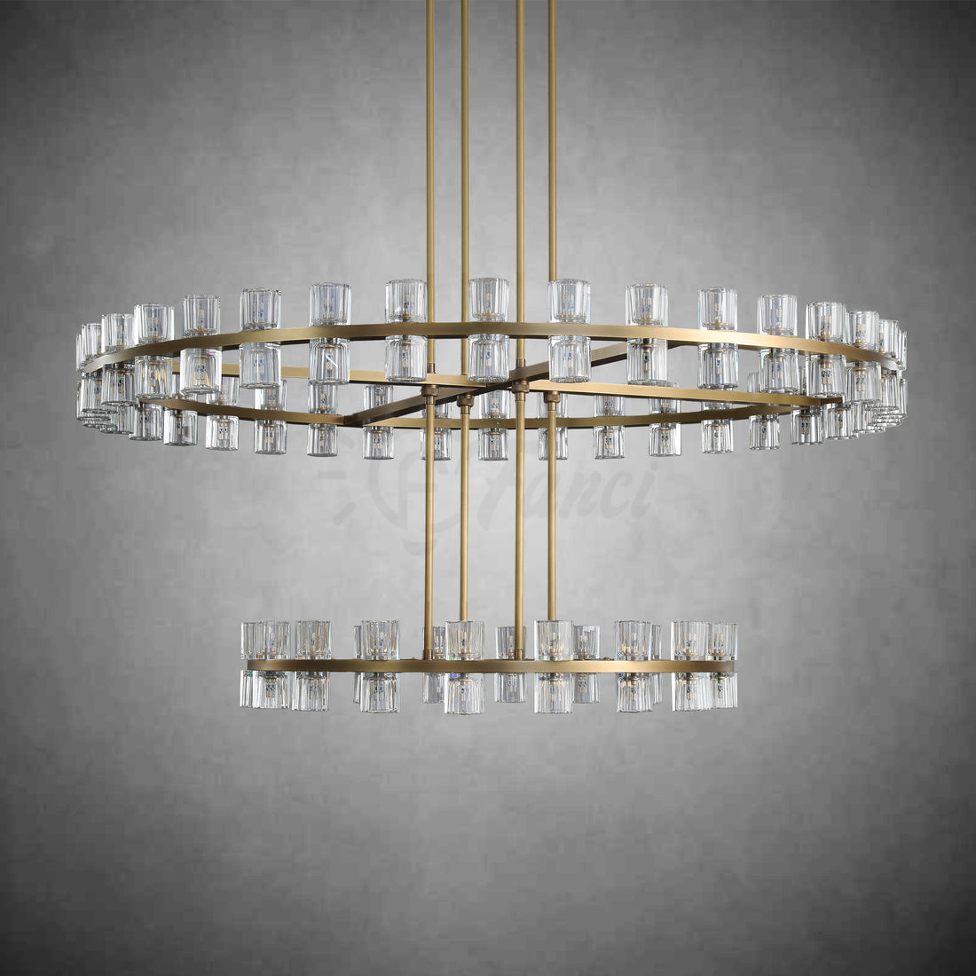 Reger Two-Tier Crystal Chandelier Lighting