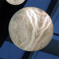 Alabaster Hemisphere Wall Sconce 5.9