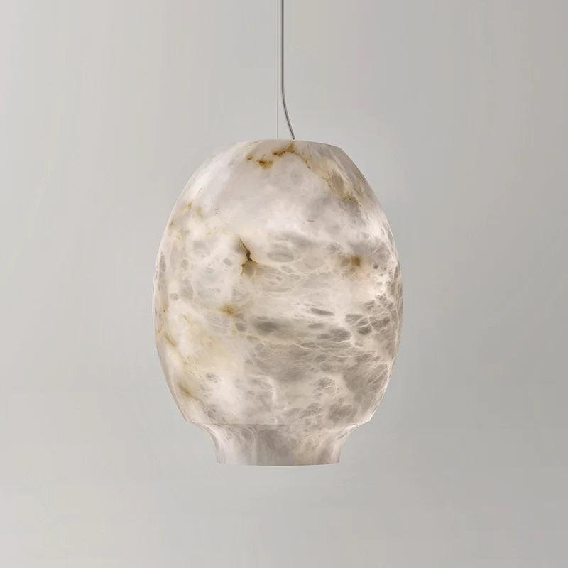 Larry Alabaster Lantern Bedside Pendant Light