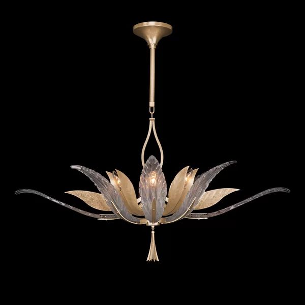 Lily  Oblong Chandelier Light 40"