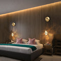 Mamie Modern Faceted Crystal Wall Sconce For Bedroom Wall Sconce J-CHANDELIER