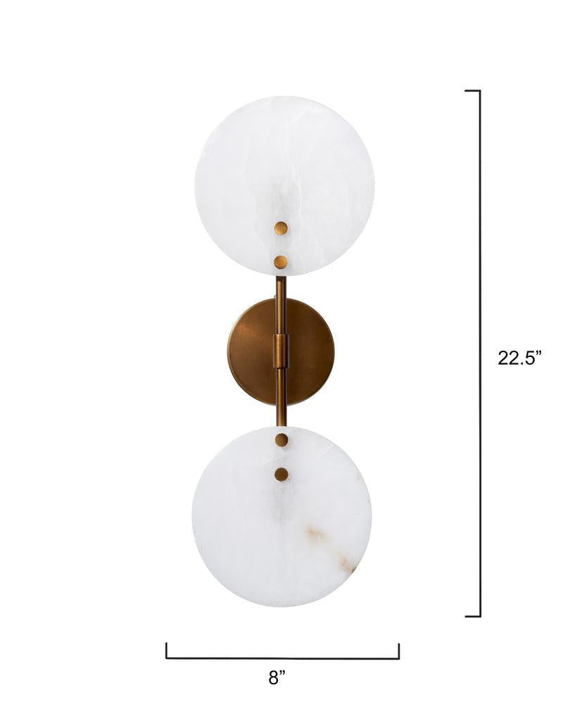 Alabaster Oracle Wall Sconce