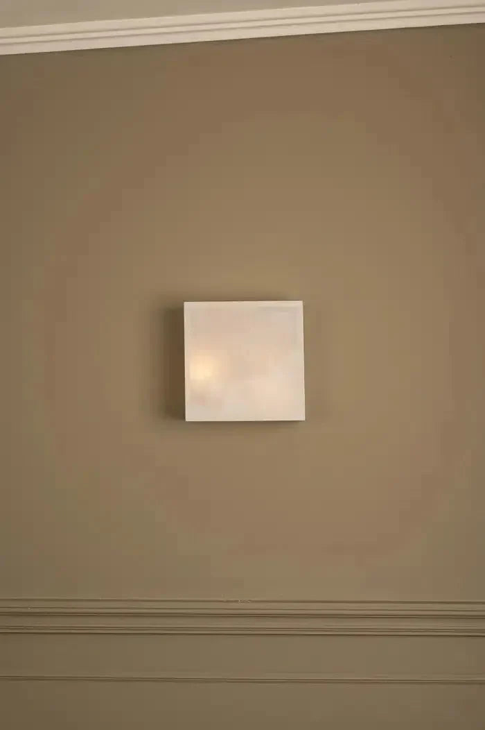 White Alabaster Wall Sconce