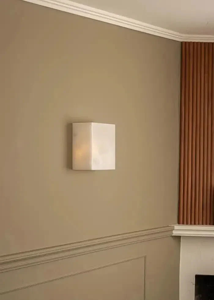 White Alabaster Wall Sconce