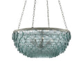 Currey & Company Quorum 8-Light Unique Geometric Chandelier, Elegant Brass Finish