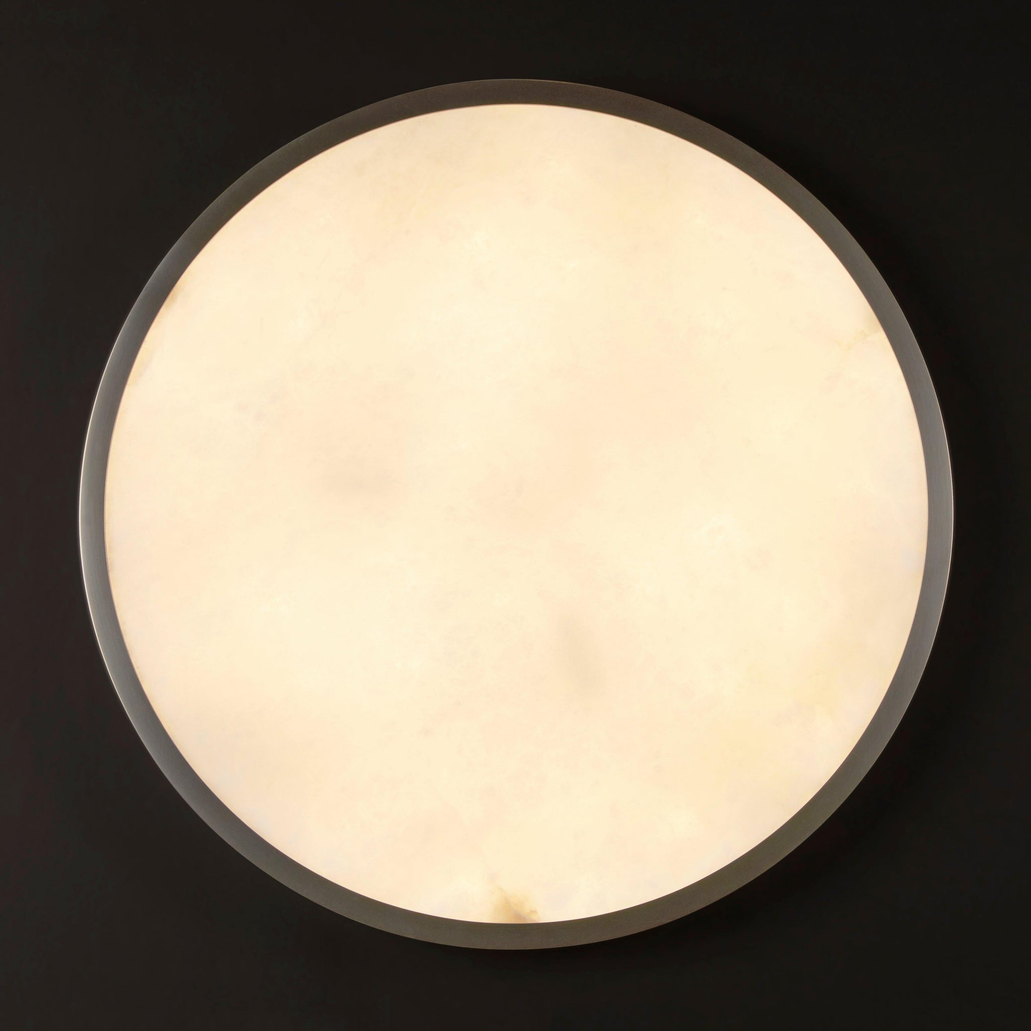 Raleigh Round Alabaster Ceiling Light