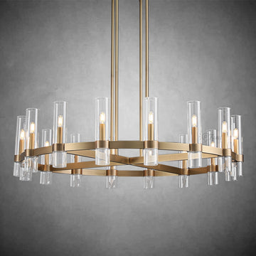 Ravel Modern Glass Round Chandelier for 36'' 48'' 60''