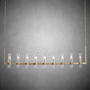 Ravel Modern Glass Linear Chandelier for 59'' 71''