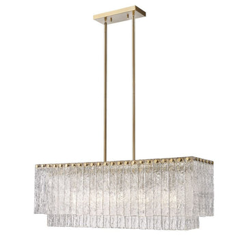 Verba Glass Linear Chandelier