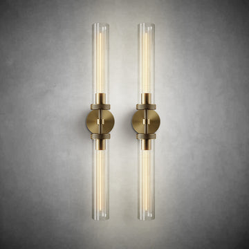Modern Glass Tube Wall Lamp (2 Pieces)
