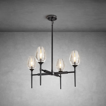 Crystal Black Pendant Lights Kitchen Island