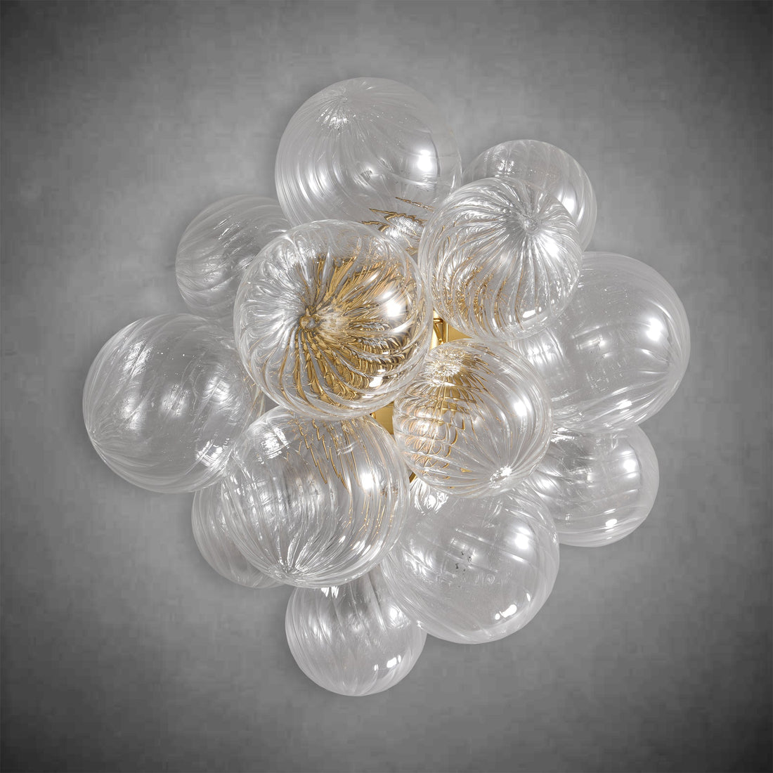 Golden Bubble Wall Lamp 16.9"