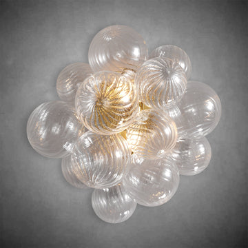 Golden Bubble Wall Lamp 16.9"