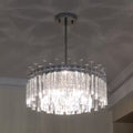 fancilighting Chrome crystal ceiling chandelier for living room, dining room, bedroom