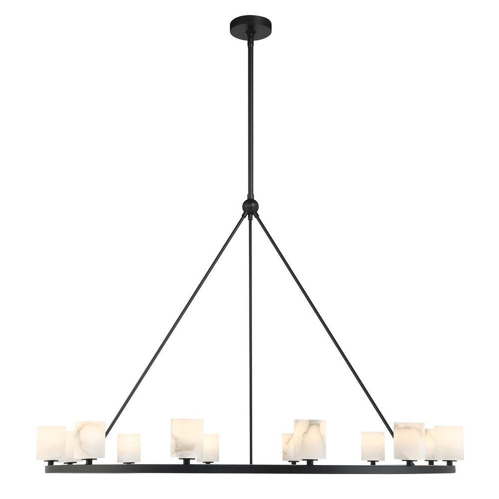 Agron 12 Light Alabaster Chandelier