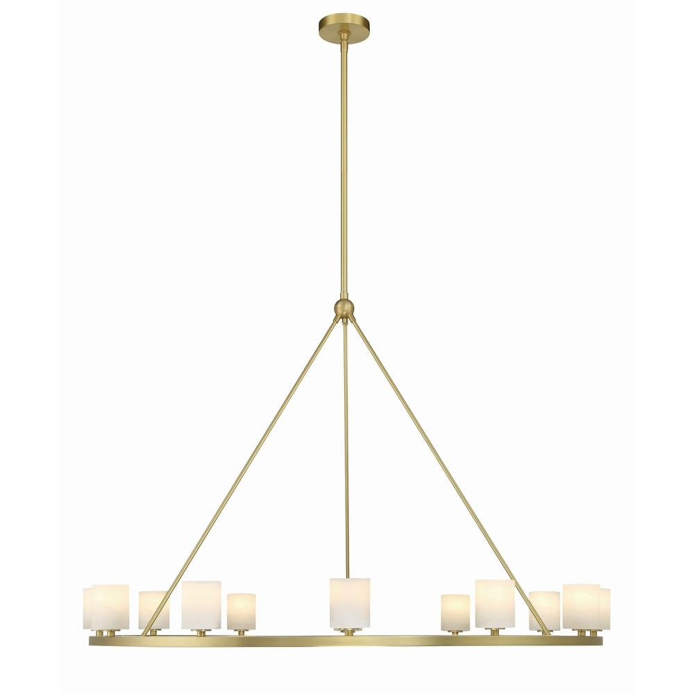 Agron 12 Light Alabaster Chandelier