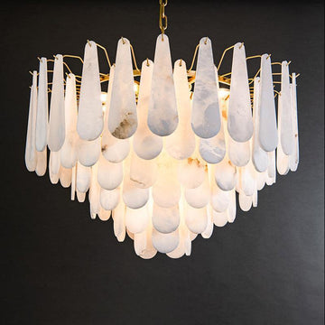 Alabaster Anne Foyer Art Chandelier