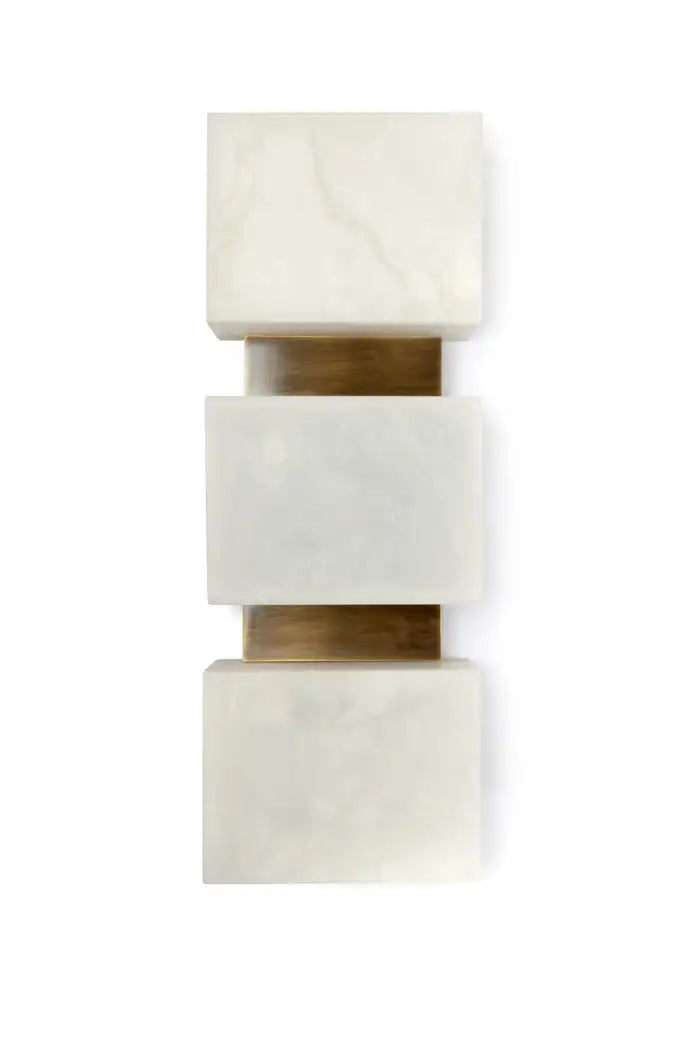Alabaster Cubes Wall Sconce  Kevin Studio