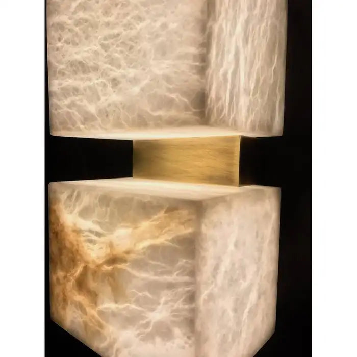 Alabaster Cubes Wall Sconce  Kevin Studio