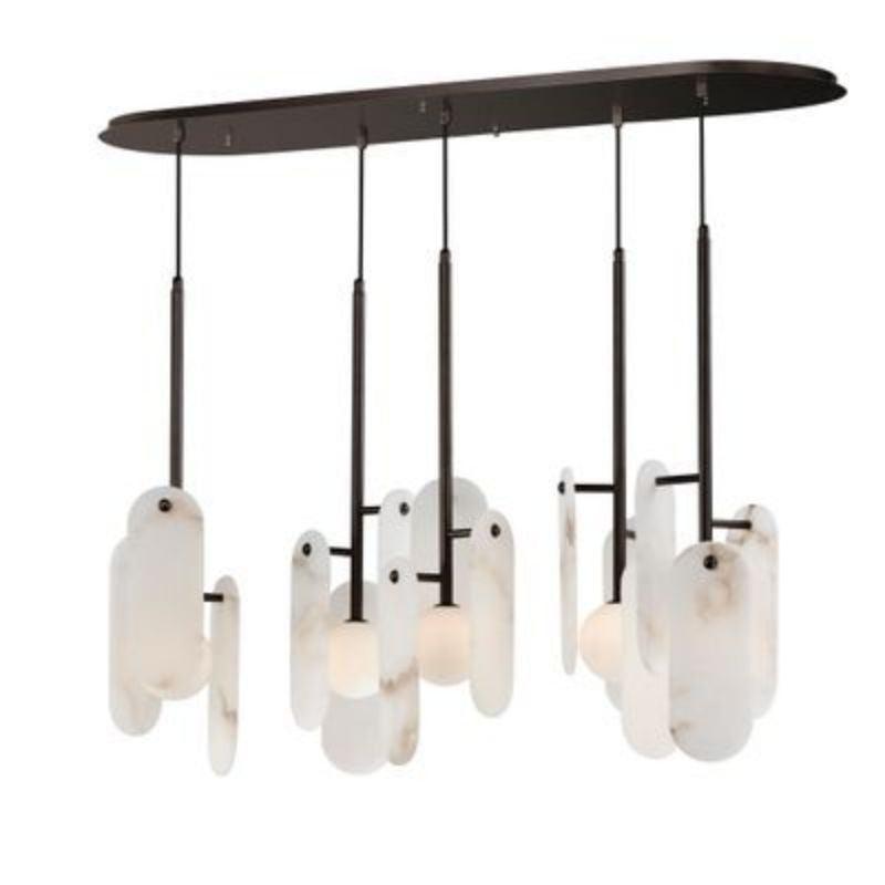 Alabaster Megalith 5-Light Chandelier