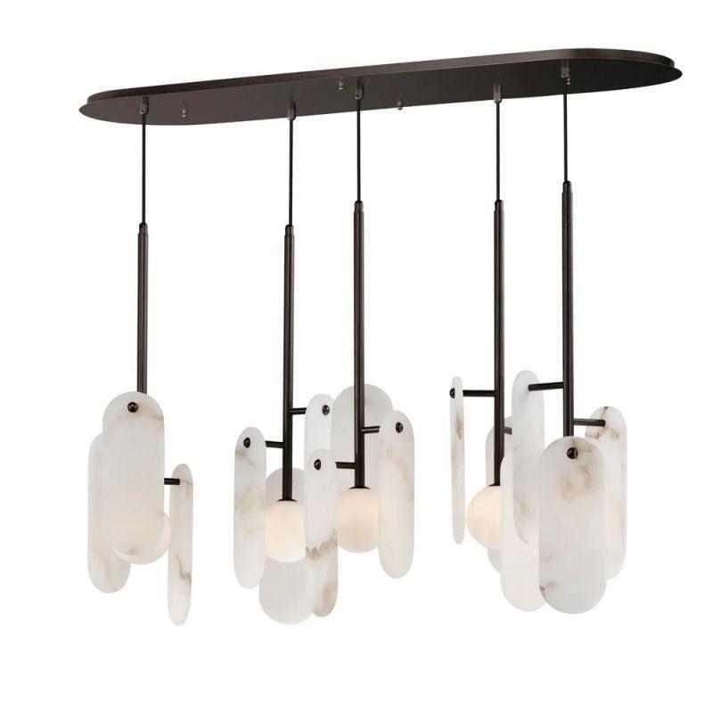 Alabaster Megalith 5-Light Chandelier